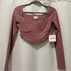 NWT Revolve Superdown Fiona underwire crop top size XS